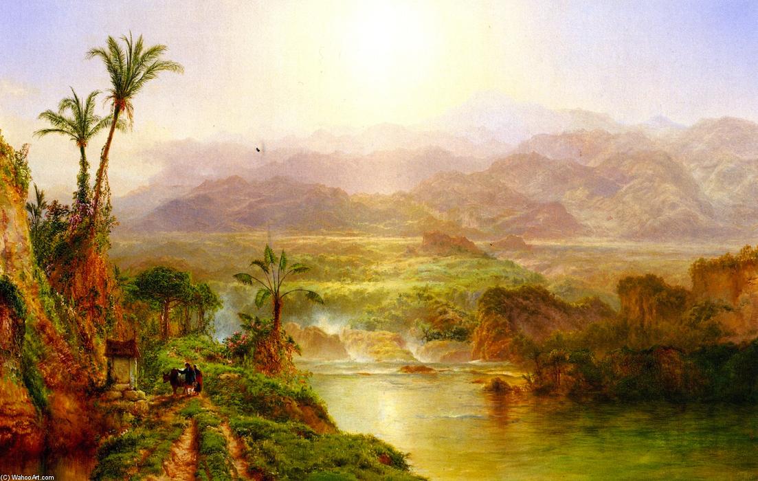 WikiOO.org - אנציקלופדיה לאמנויות יפות - ציור, יצירות אמנות Louis Remy Mignot - Morning in the Andes