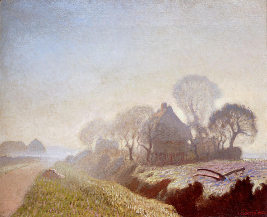 WikiOO.org - Encyclopedia of Fine Arts - Maľba, Artwork George Clausen - Morning In November