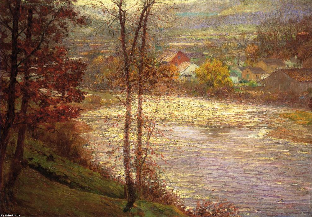Wikioo.org - The Encyclopedia of Fine Arts - Painting, Artwork by John Ottis Adams - Morning on the Whitewater, Brookille, Indiana