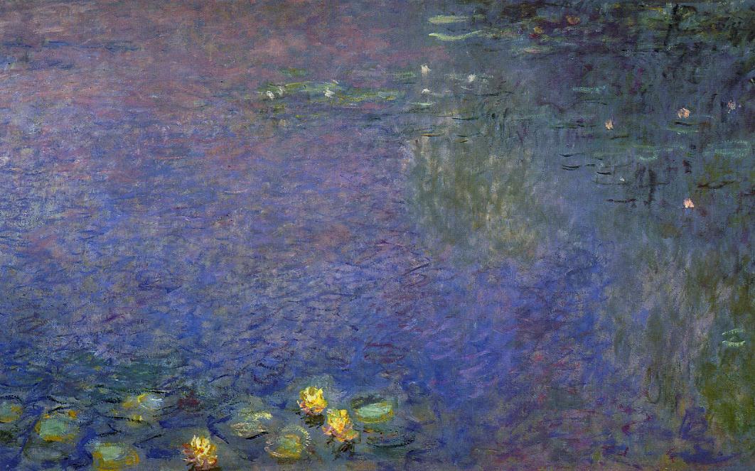 WikiOO.org - Güzel Sanatlar Ansiklopedisi - Resim, Resimler Claude Monet - Morning (right-center detail)
