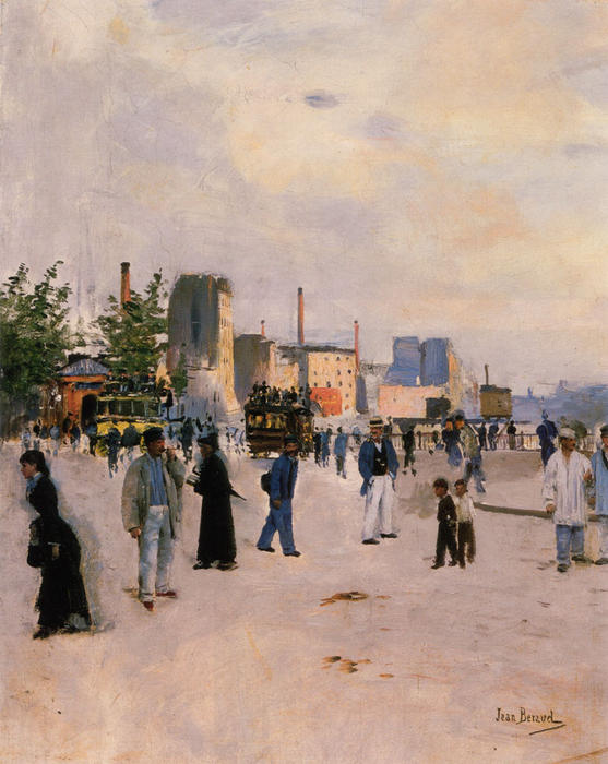 Wikioo.org - The Encyclopedia of Fine Arts - Painting, Artwork by Jean Georges Béraud - A Morning Stroll