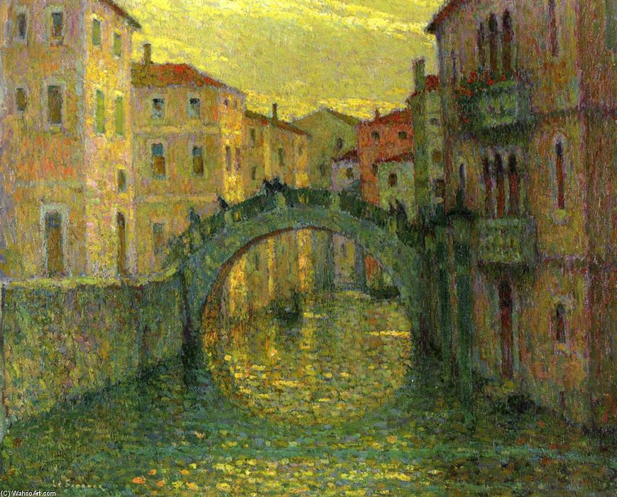 Wikioo.org - The Encyclopedia of Fine Arts - Painting, Artwork by Henri Eugène Augustin Le Sidaner - Morning, Sunshine, Venice
