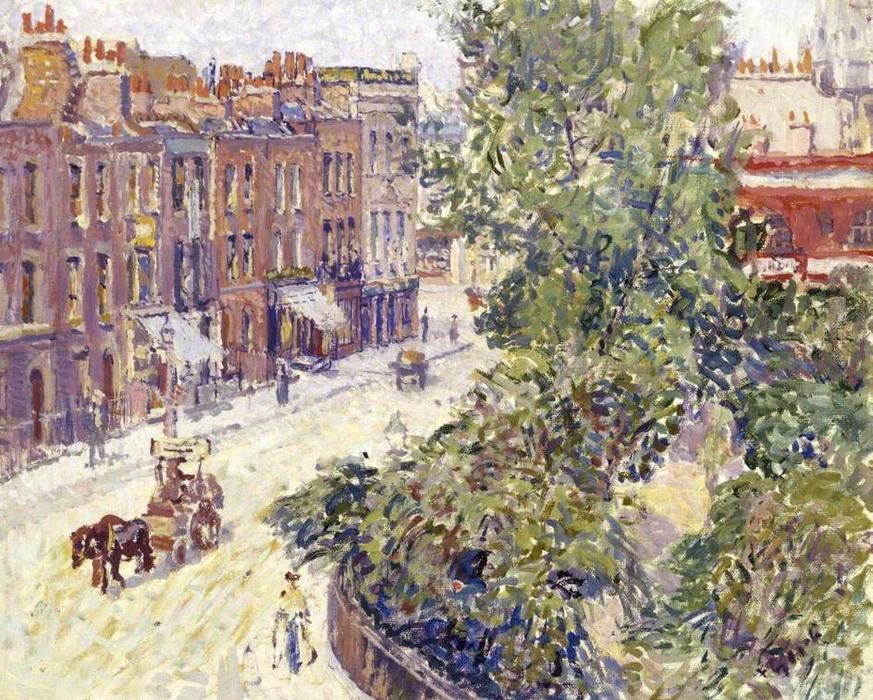 Wikioo.org - The Encyclopedia of Fine Arts - Painting, Artwork by Spencer Frederick Gore - Mornington Crescent, London