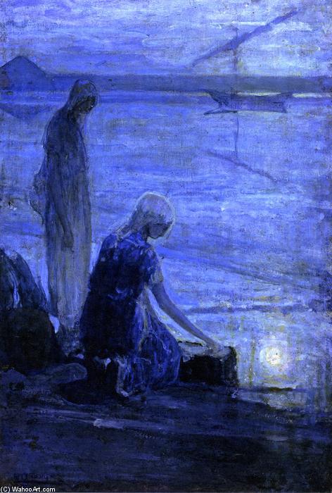 Wikioo.org - The Encyclopedia of Fine Arts - Painting, Artwork by Henry Ossawa Tanner - Moses in the Bullrushes