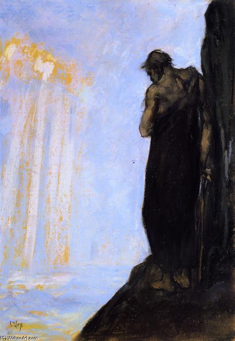 WikiOO.org - Encyclopedia of Fine Arts - Maalaus, taideteos Lesser Ury - Moses on Mount Nebo Looking at the Promised Land