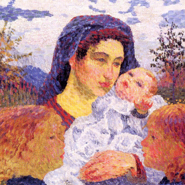 WikiOO.org - Encyclopedia of Fine Arts - Maleri, Artwork Giovanni Giacometti - Mother