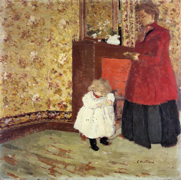 Wikioo.org - The Encyclopedia of Fine Arts - Painting, Artwork by Jean Edouard Vuillard - Mother and Child