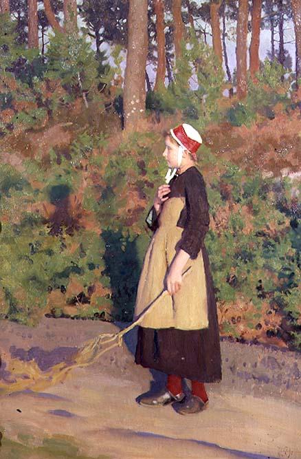Wikioo.org - The Encyclopedia of Fine Arts - Painting, Artwork by Thomas Cooper Gotch - Mother Goose