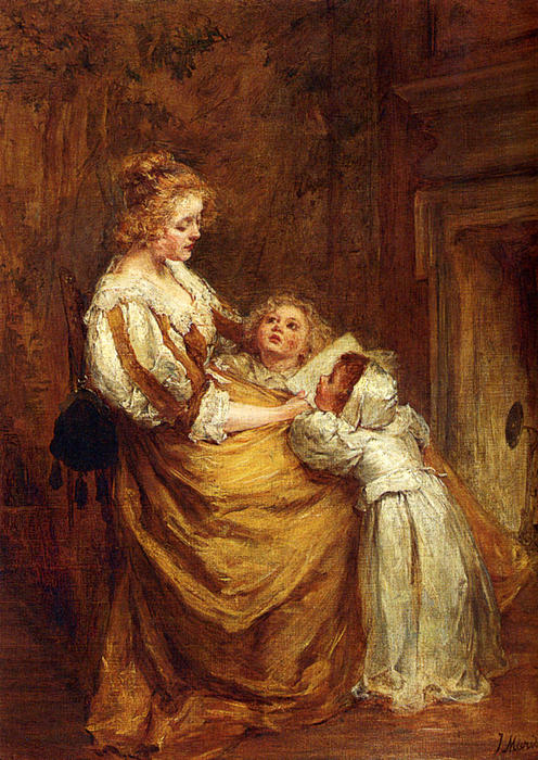 WikiOO.org - Енциклопедия за изящни изкуства - Живопис, Произведения на изкуството Jacob Henricus Maris - Motherly Love