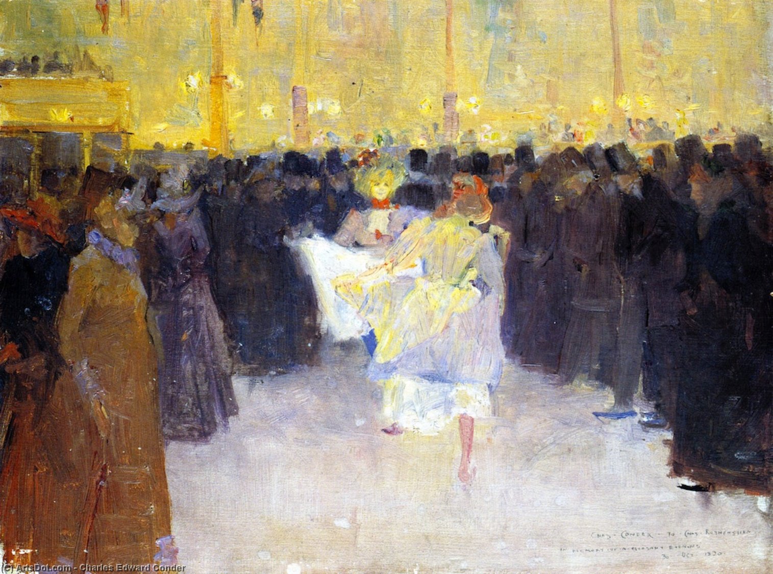 Wikioo.org - The Encyclopedia of Fine Arts - Painting, Artwork by Charles Edward Conder - The Moulin Rouge