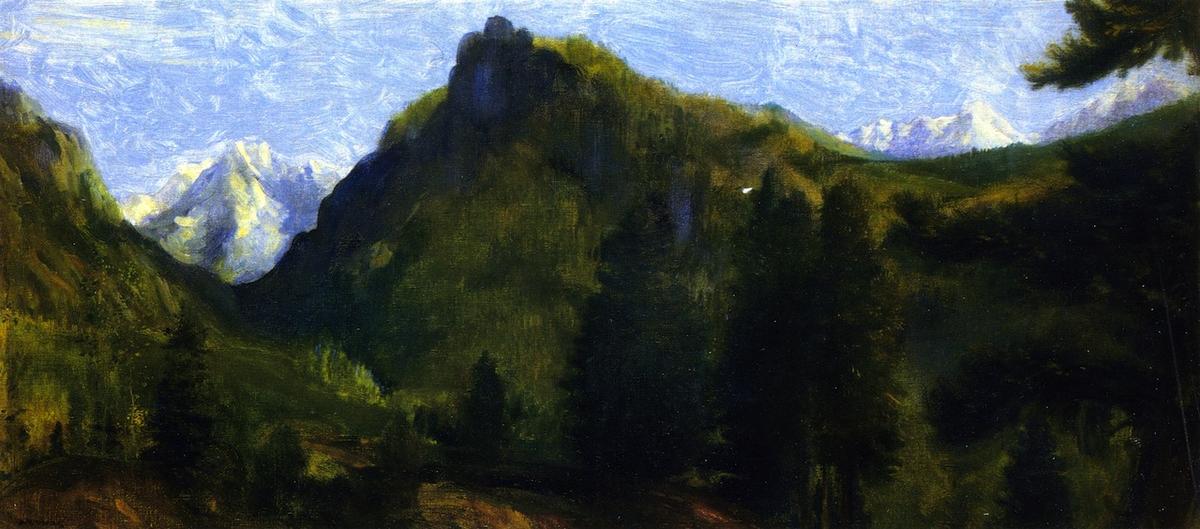 Wikioo.org - The Encyclopedia of Fine Arts - Painting, Artwork by Arthur Bowen Davies - Mountain Beloved of Spring