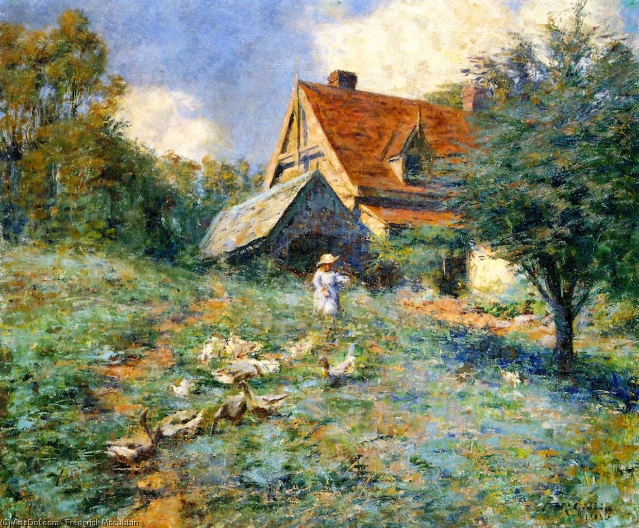 Wikioo.org - The Encyclopedia of Fine Arts - Painting, Artwork by Frederick Mccubbin - The Mountain Cottage