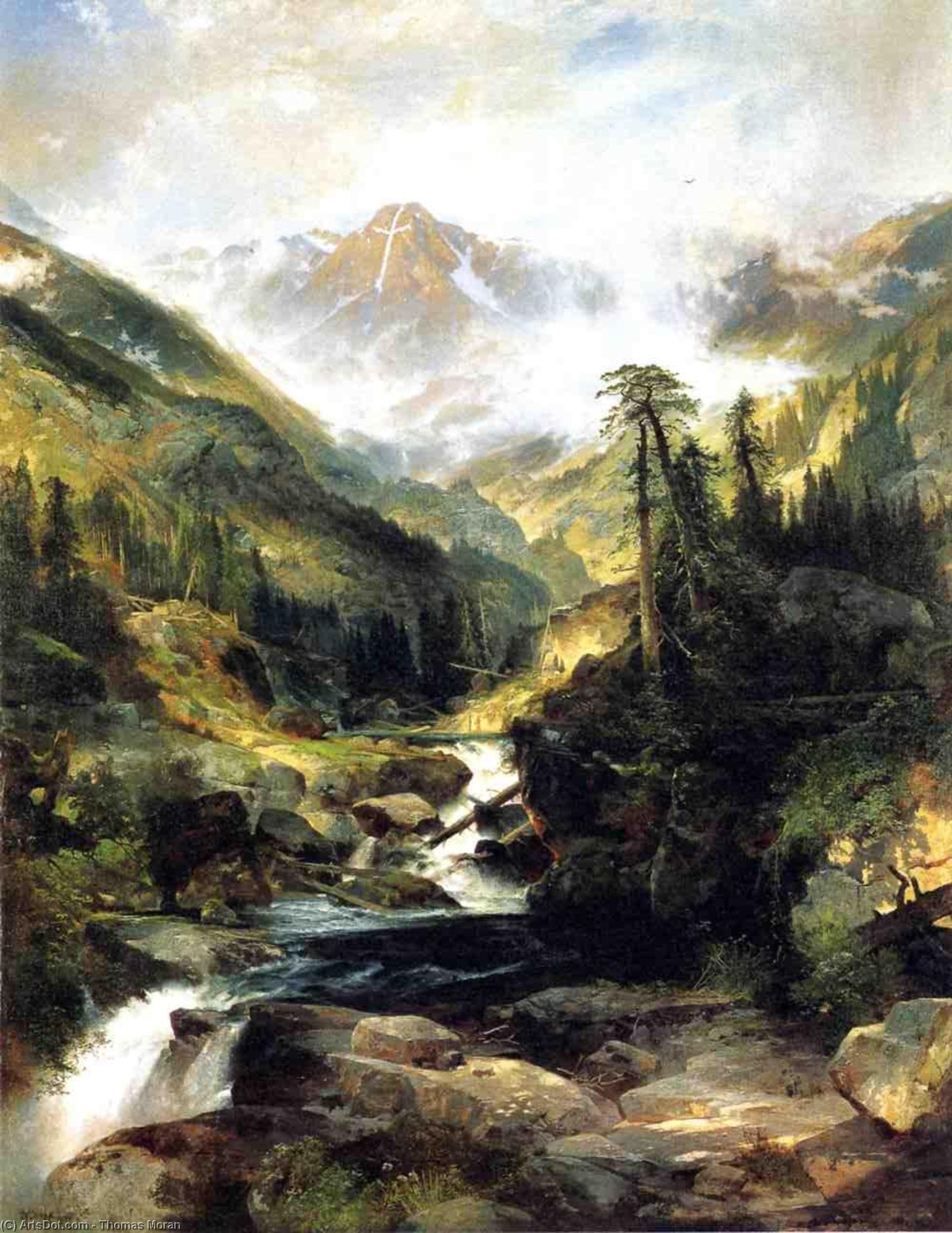 Wikioo.org - The Encyclopedia of Fine Arts - Painting, Artwork by Thomas Moran - Mountain of the Holy Cross