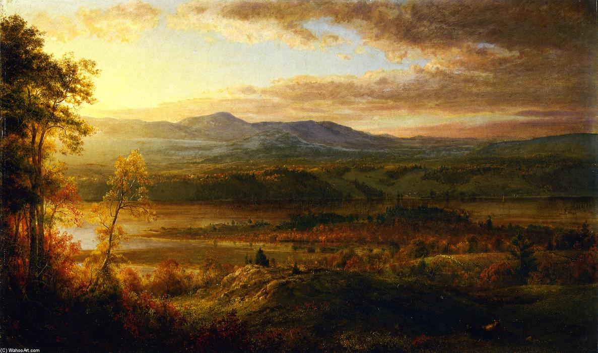 Wikioo.org – L'Encyclopédie des Beaux Arts - Peinture, Oeuvre de Frederic Edwin Church - montagnes de la  maison  de  la  artiste