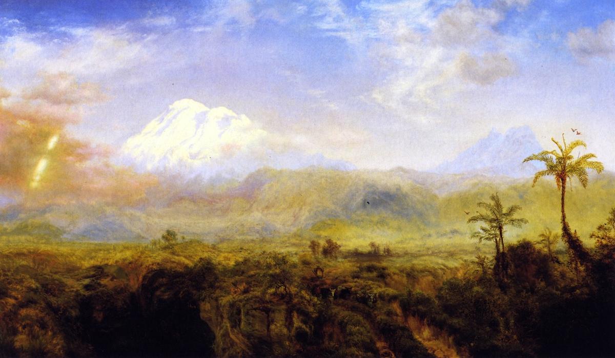 WikiOO.org - Encyclopedia of Fine Arts - Maalaus, taideteos Louis Remy Mignot - Mount Chimborazo (also known as Table Lands of Rio Bamba, Ecuador ?)