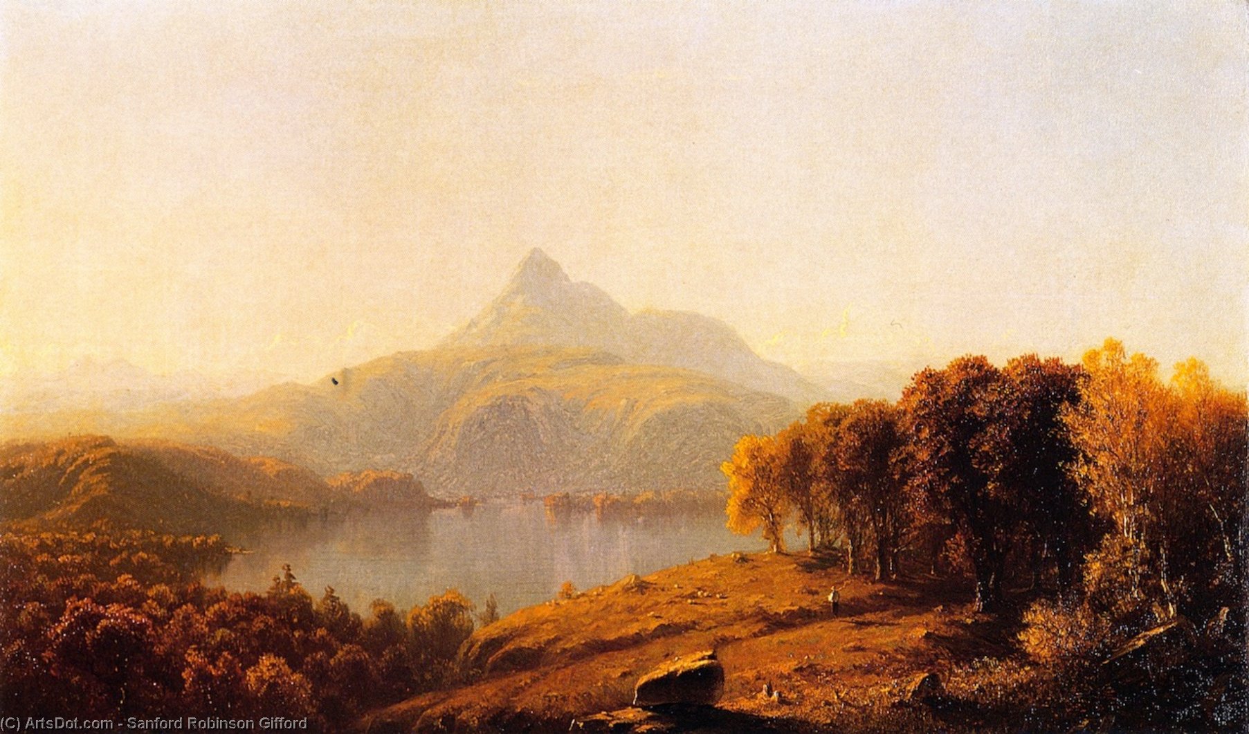 WikiOO.org - Encyclopedia of Fine Arts - Målning, konstverk Sanford Robinson Gifford - Mount Chocorua, New Hampshire