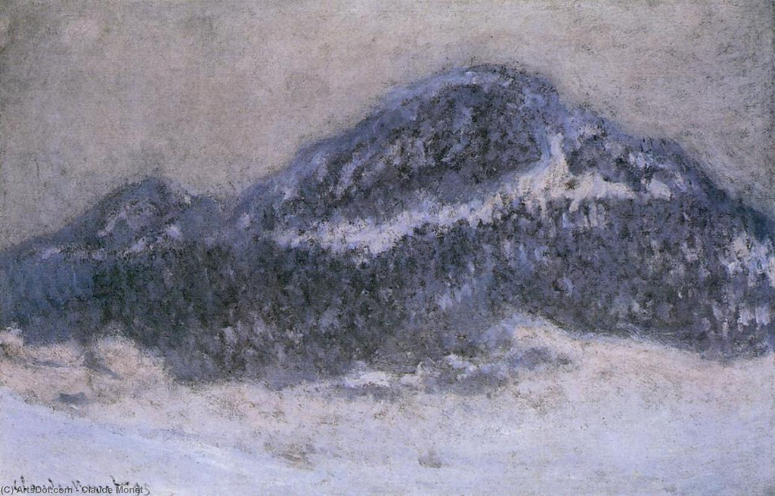 Wikioo.org - The Encyclopedia of Fine Arts - Painting, Artwork by Claude Monet - Mount Kolsaas in Misty Weather