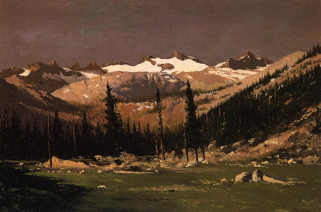 Wikioo.org - The Encyclopedia of Fine Arts - Painting, Artwork by William Bradford - Mount Lyell above Yosemite
