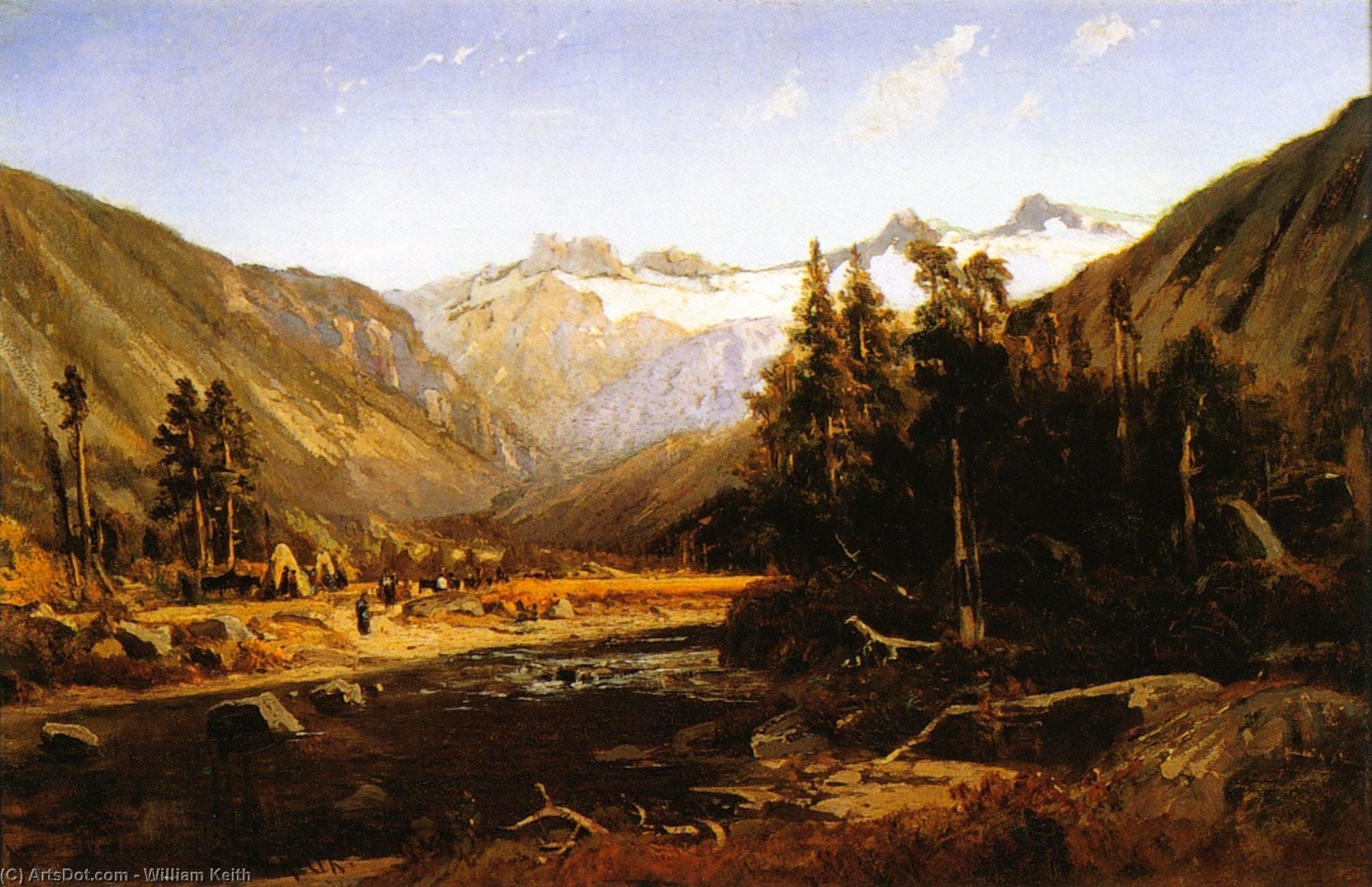Wikioo.org - The Encyclopedia of Fine Arts - Painting, Artwork by William Keith - Mount Lyell, California Sierra