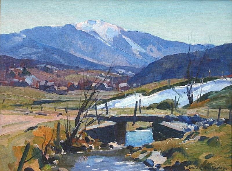 Wikioo.org - The Encyclopedia of Fine Arts - Painting, Artwork by Emile Albert Gruppé - Mount Mansfield, Vermont