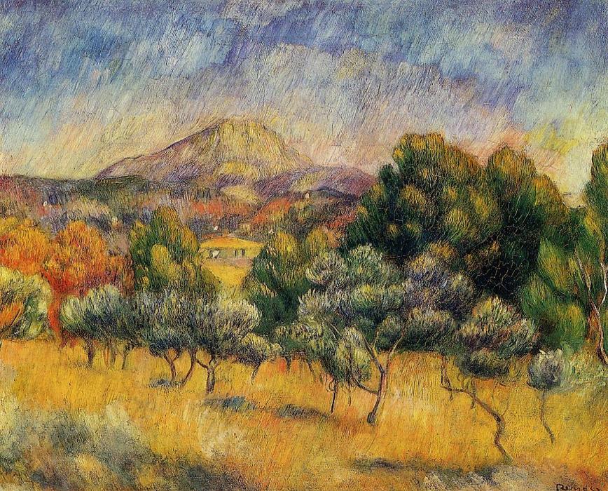 Wikioo.org - สารานุกรมวิจิตรศิลป์ - จิตรกรรม Pierre-Auguste Renoir - Mount Sainte-Victoire
