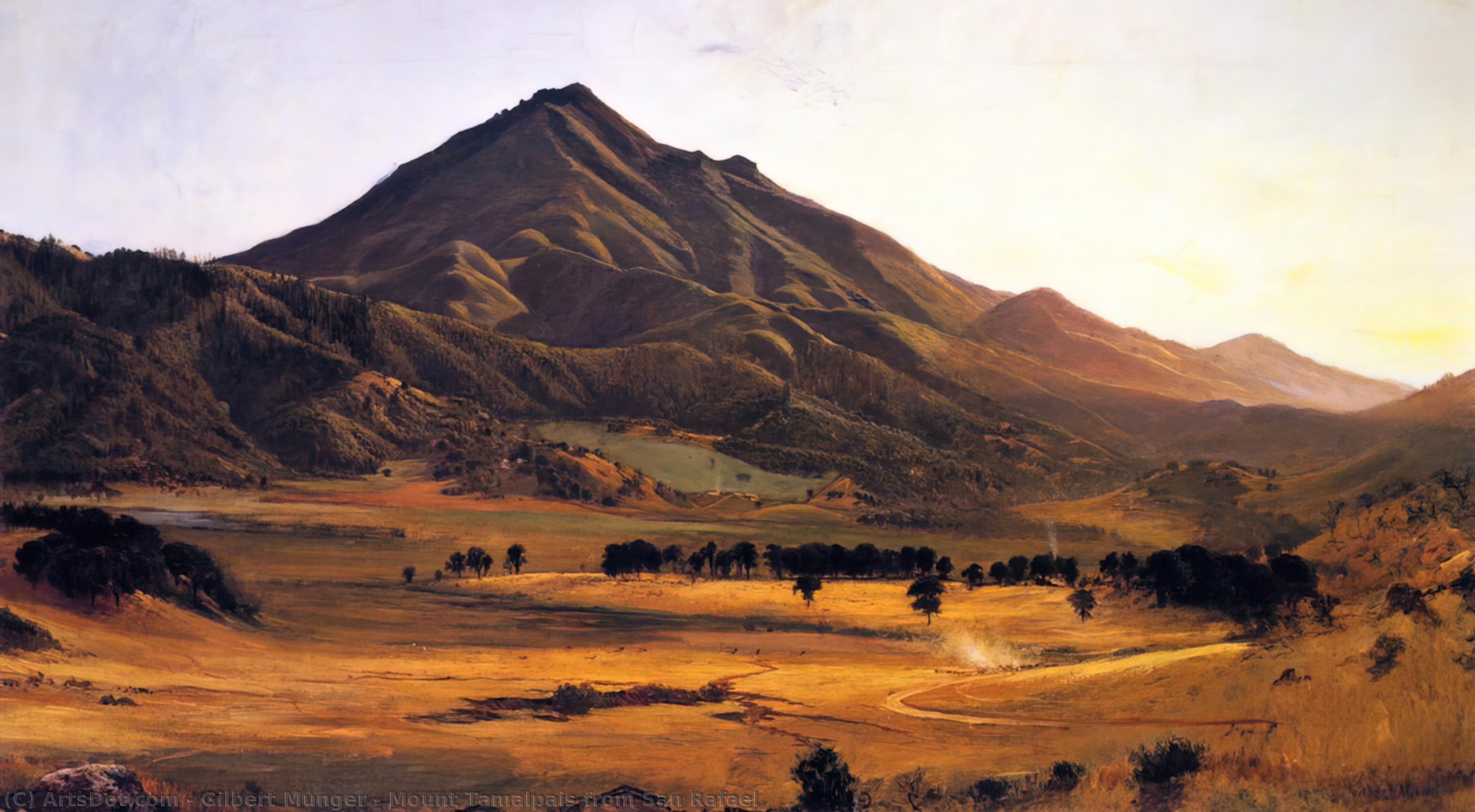 Wikioo.org - The Encyclopedia of Fine Arts - Painting, Artwork by Gilbert Munger - Mount Tamalpais from San Rafael