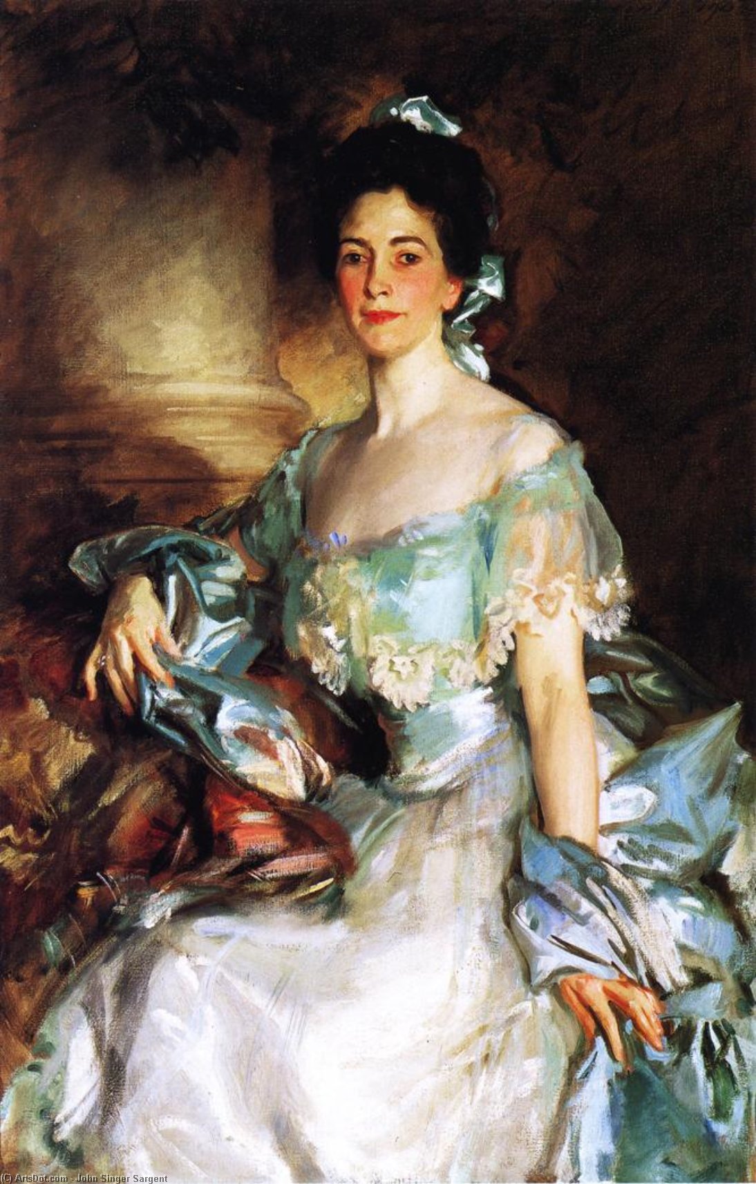 Wikioo.org - The Encyclopedia of Fine Arts - Painting, Artwork by John Singer Sargent - Mrs. Abbott Lawrence Rotch