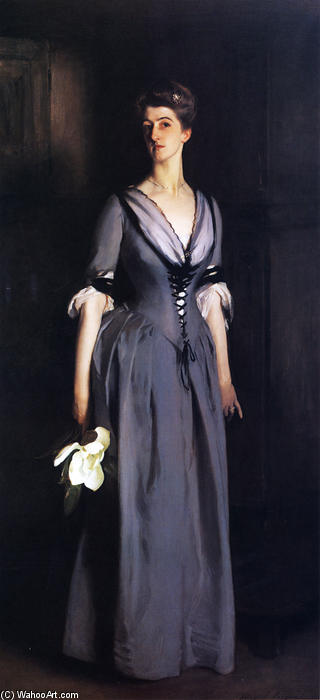 Wikioo.org - The Encyclopedia of Fine Arts - Painting, Artwork by John Singer Sargent - Mrs. Albert Vickers