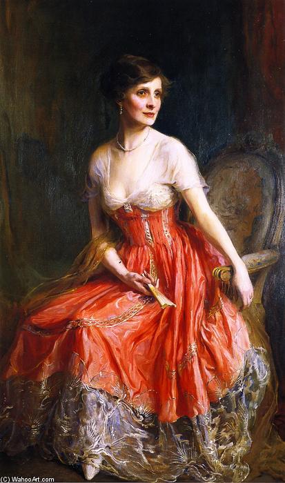 WikiOO.org - Encyclopedia of Fine Arts - Maalaus, taideteos Philip Alexius De Laszlo - Mrs. Archie Graham, née Dorothy Shuttleworth