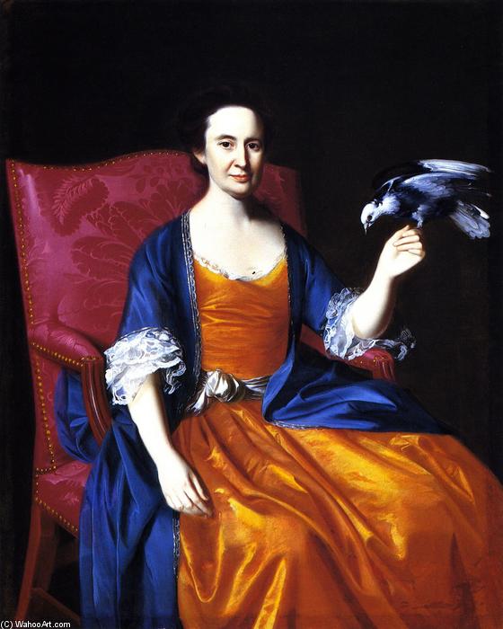 WikiOO.org - Enciklopedija dailės - Tapyba, meno kuriniai John Singleton Copley - Mrs. Benjamin Hallowell