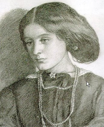 WikiOO.org - Güzel Sanatlar Ansiklopedisi - Resim, Resimler Dante Gabriel Rossetti - Mrs. Burne-Jones