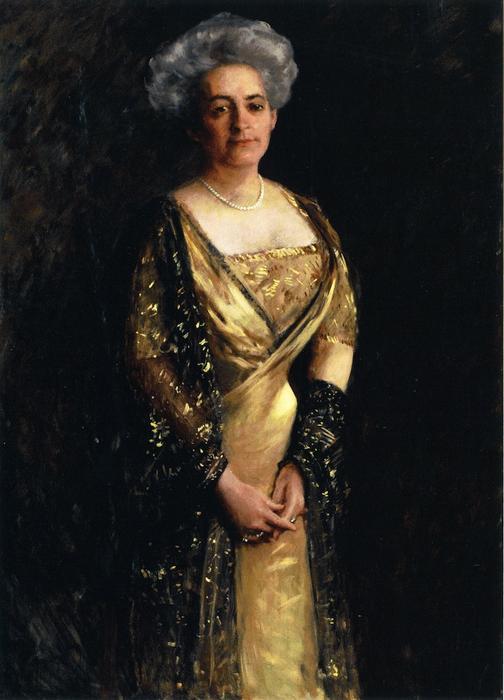 Wikioo.org - The Encyclopedia of Fine Arts - Painting, Artwork by William Merritt Chase - Mrs. Charles Scott, Jr.