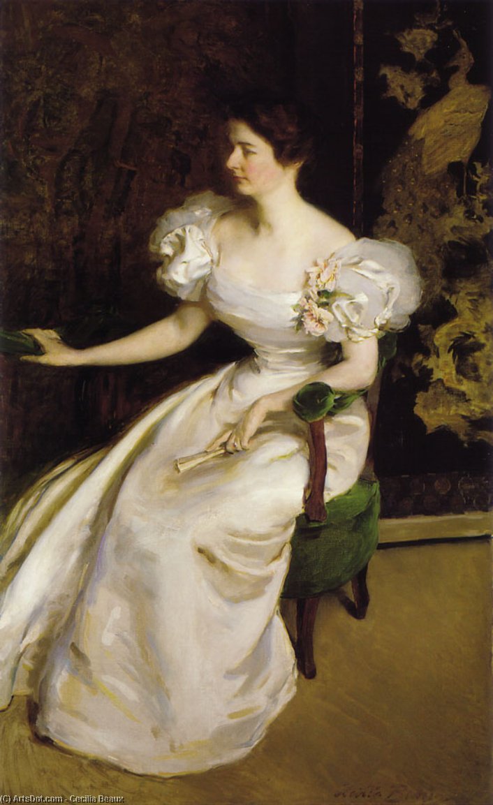 Wikioo.org - The Encyclopedia of Fine Arts - Painting, Artwork by Cecilia Beaux - Mrs. Clement B. Newbold