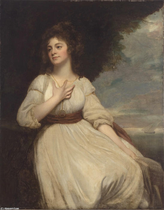 Wikioo.org - The Encyclopedia of Fine Arts - Painting, Artwork by George Romney - Mrs. Crouch