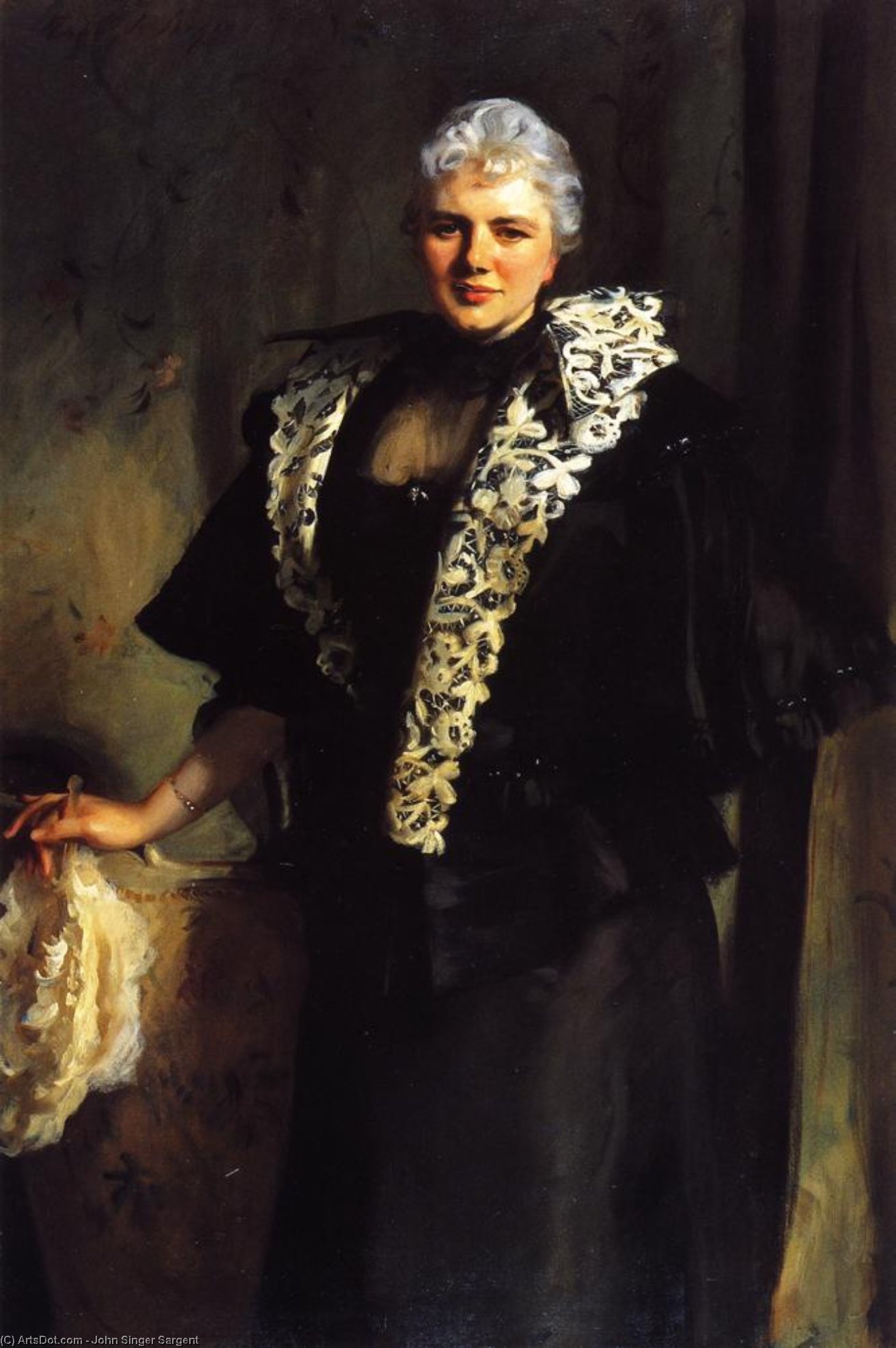Wikioo.org - The Encyclopedia of Fine Arts - Painting, Artwork by John Singer Sargent - Mrs. Ernest Hill (Constance Malanie Wynne Roberts)