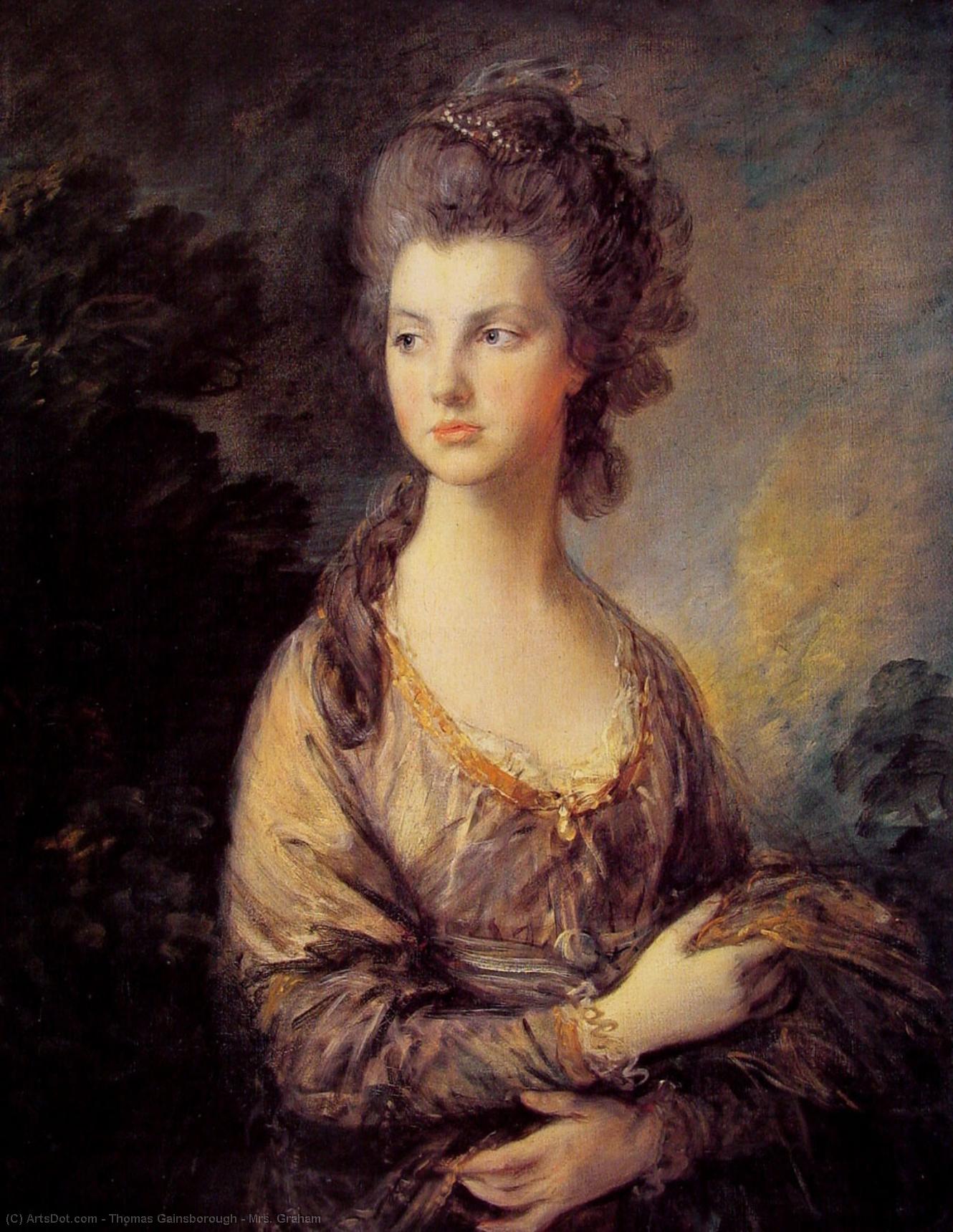 WikiOO.org - Encyclopedia of Fine Arts - Maľba, Artwork Thomas Gainsborough - Mrs. Graham