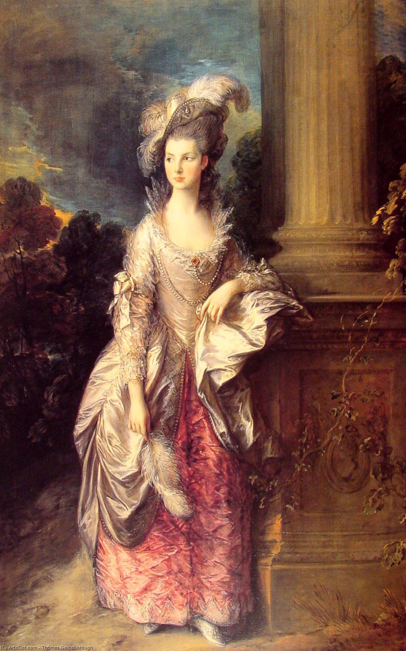 Wikioo.org - The Encyclopedia of Fine Arts - Painting, Artwork by Thomas Gainsborough - Mrs Graham