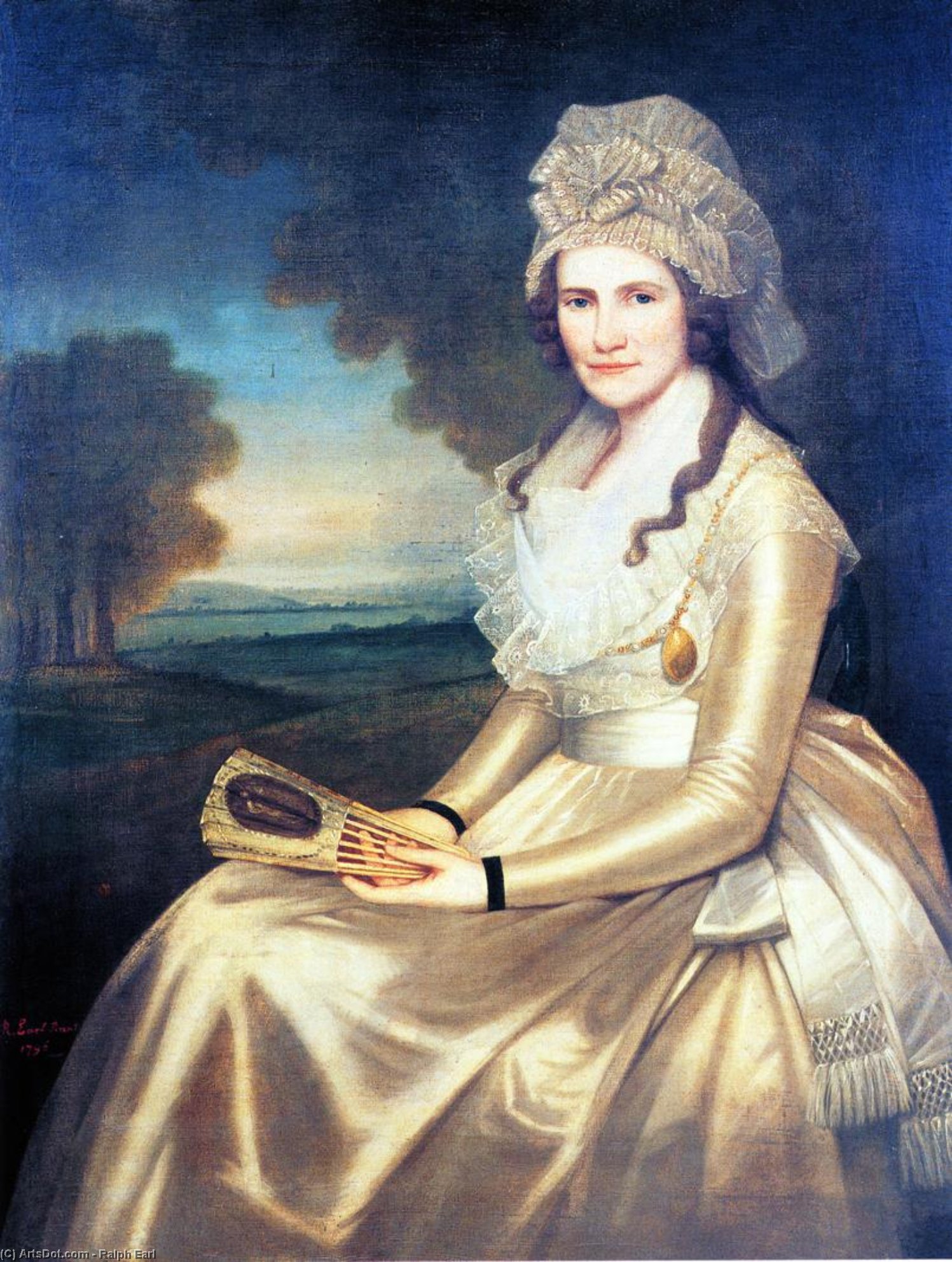 Wikioo.org - The Encyclopedia of Fine Arts - Painting, Artwork by Ralph Earl - Mrs. Jared Lane (Apphia Ruggles)