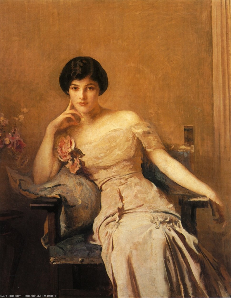 Wikioo.org - The Encyclopedia of Fine Arts - Painting, Artwork by Edmund Charles Tarbell - Mrs. John Lawrence