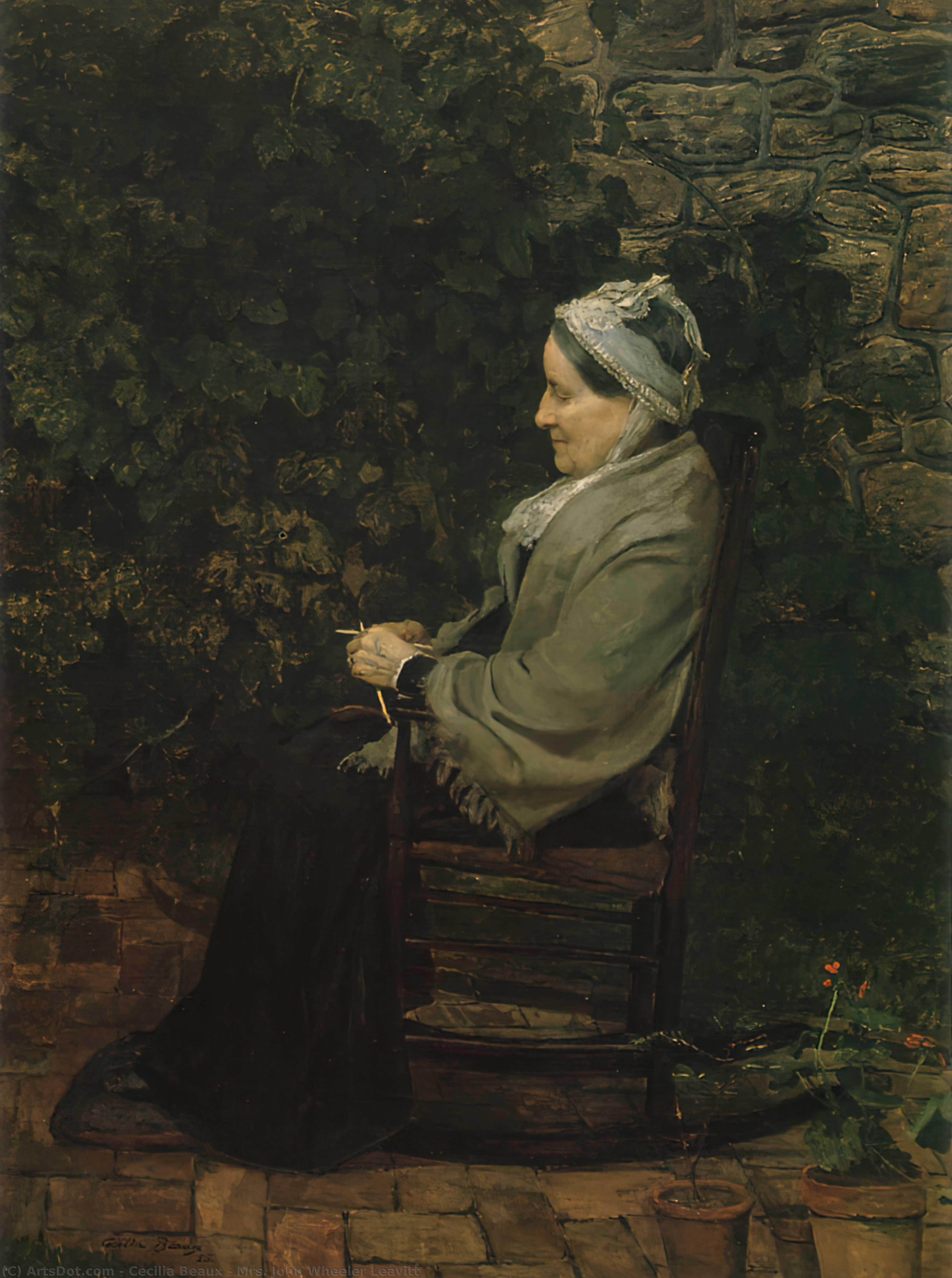 Wikioo.org - The Encyclopedia of Fine Arts - Painting, Artwork by Cecilia Beaux - Mrs. John Wheeler Leavitt