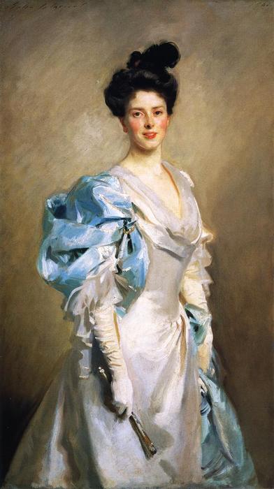 Wikioo.org - The Encyclopedia of Fine Arts - Painting, Artwork by John Singer Sargent - Mrs. Joseph Chamberlain