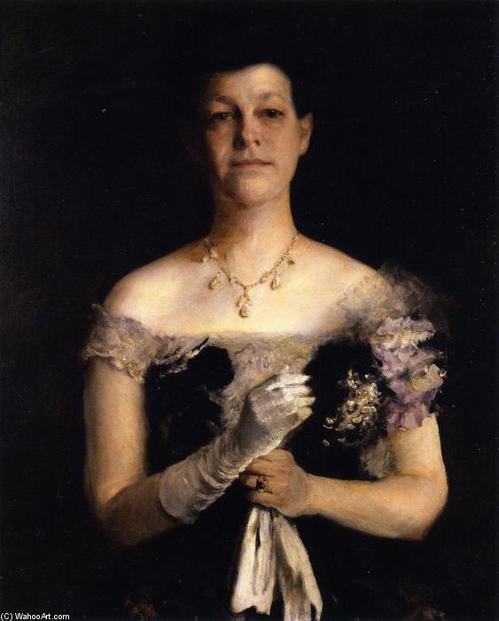 WikiOO.org - Encyclopedia of Fine Arts - Maleri, Artwork William Merritt Chase - Mrs. Richard Y Cook