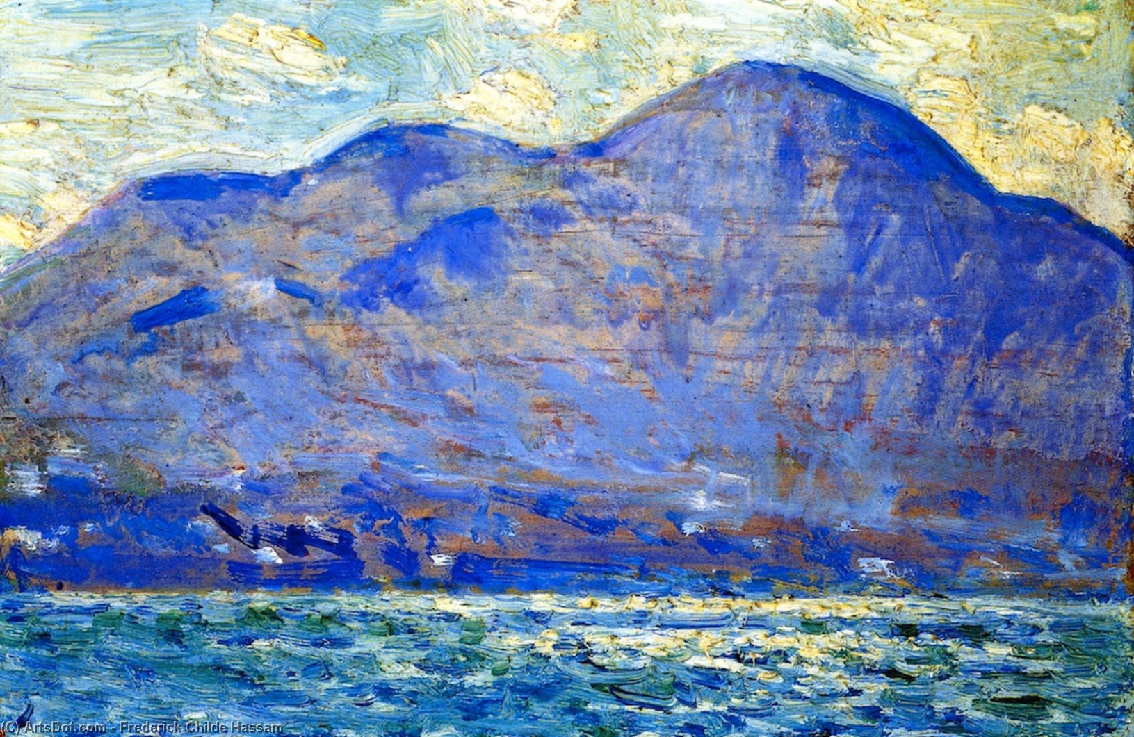 Wikioo.org - The Encyclopedia of Fine Arts - Painting, Artwork by Frederick Childe Hassam - Mt. Beacon at Newburgh