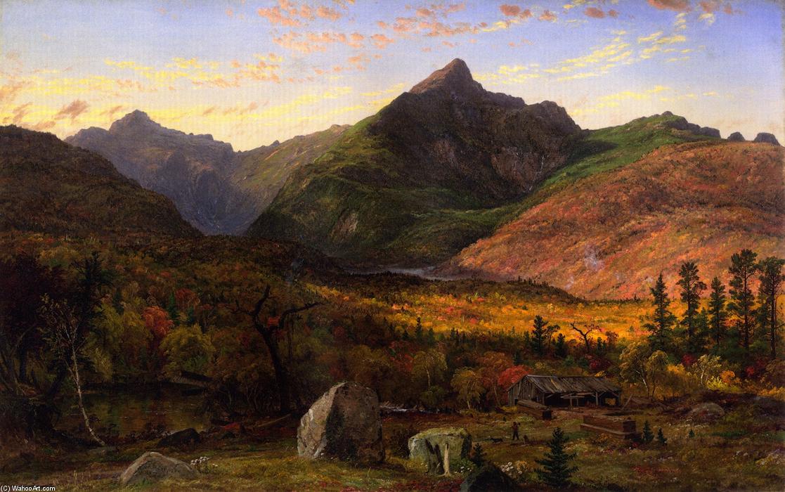 Wikioo.org - The Encyclopedia of Fine Arts - Painting, Artwork by Jasper Francis Cropsey - Mt. Jefferson, Pinkham Notch, White Mountains