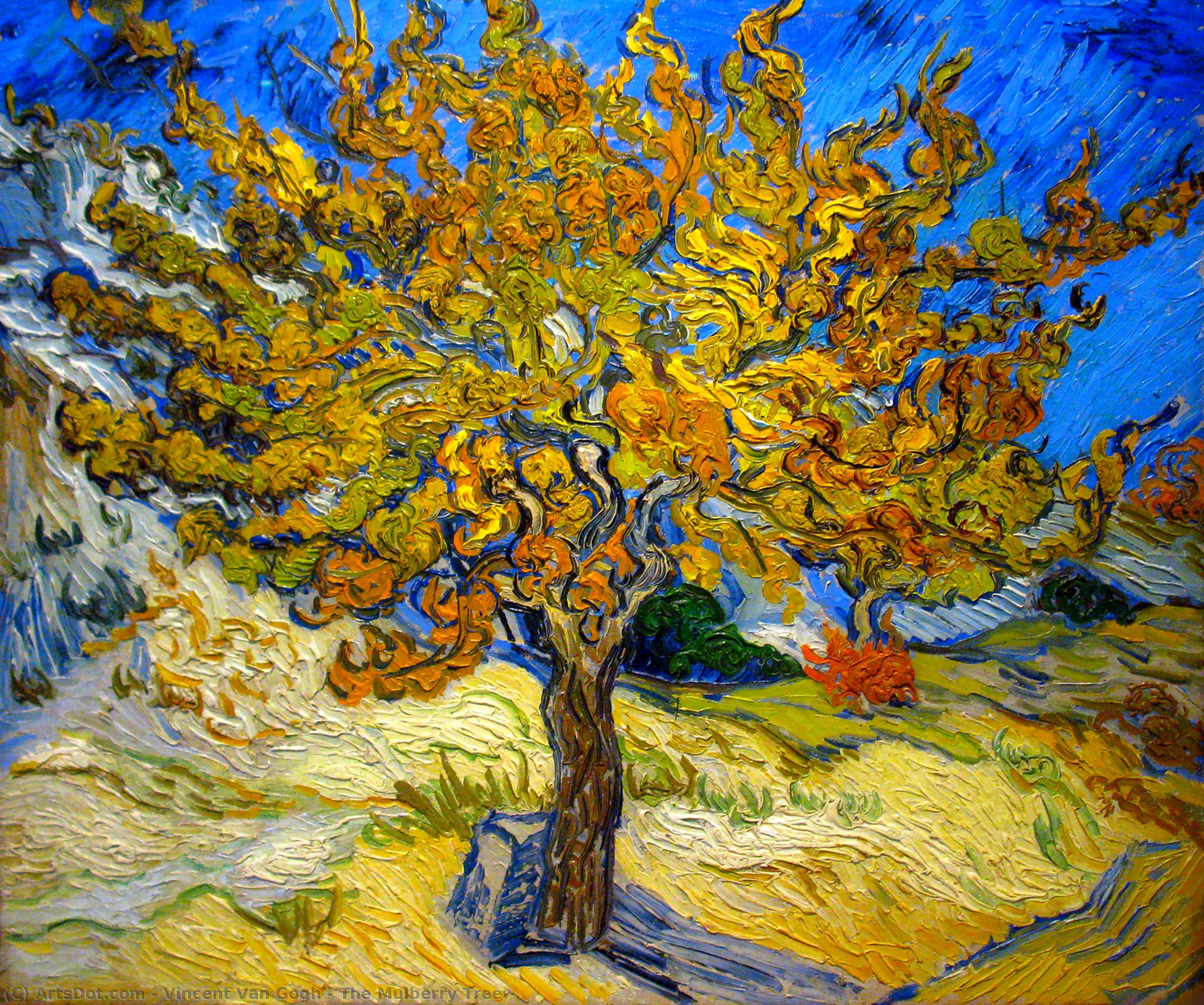 Wikioo.org - Bách khoa toàn thư về mỹ thuật - Vẽ tranh, Tác phẩm nghệ thuật Vincent Van Gogh - The Mulberry Tree