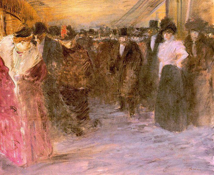 Wikioo.org - The Encyclopedia of Fine Arts - Painting, Artwork by Jean Louis Forain - Music Hall