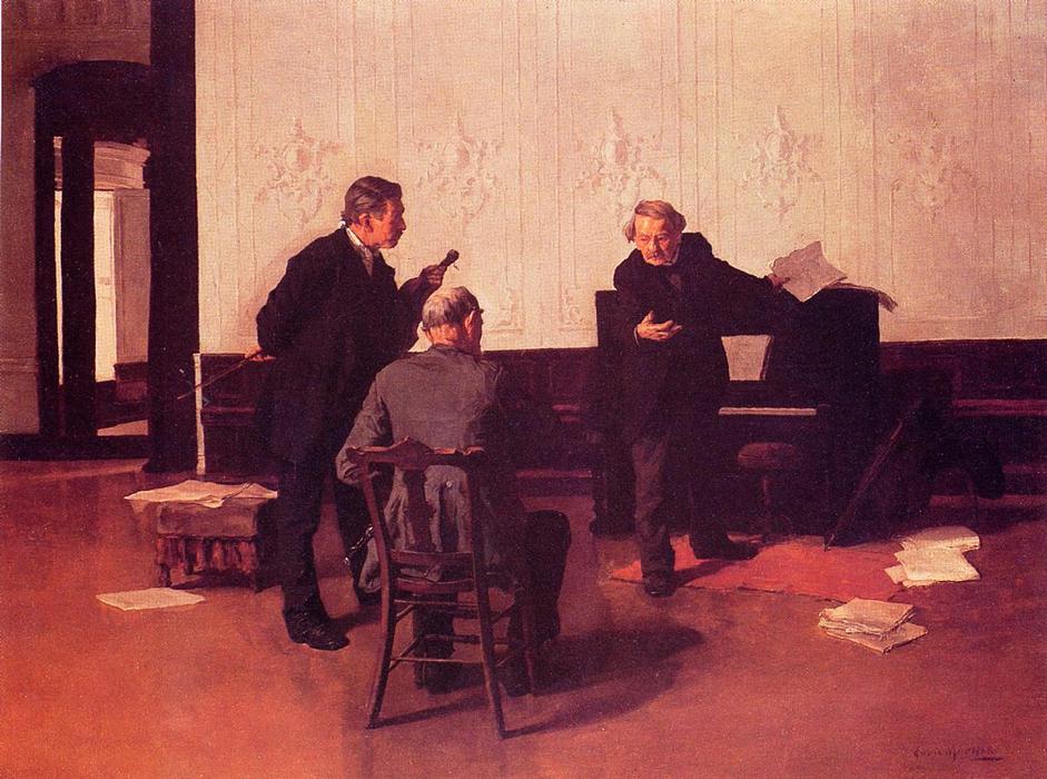 Wikioo.org - The Encyclopedia of Fine Arts - Painting, Artwork by Louis C Moeller - The Music Lovers
