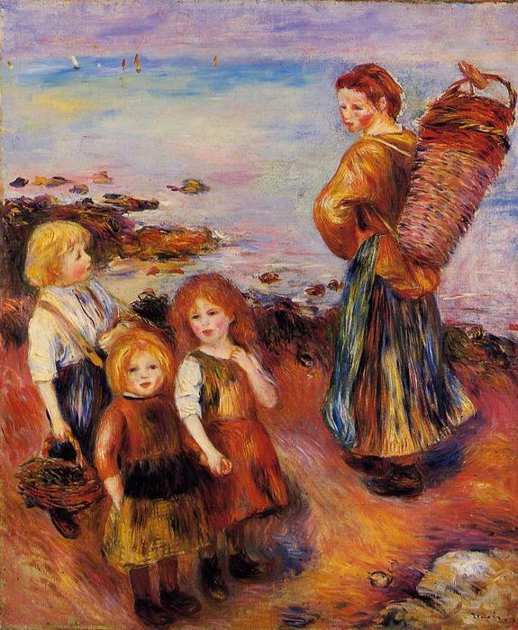 Wikioo.org - The Encyclopedia of Fine Arts - Painting, Artwork by Pierre-Auguste Renoir - Mussel Fisherman
