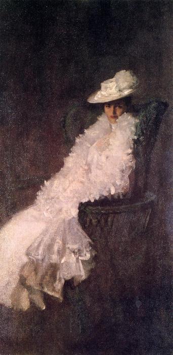 Wikioo.org - The Encyclopedia of Fine Arts - Painting, Artwork by William Merritt Chase - My Daughter Dieudonnee (also known as Alice Dieudonnee Chase)
