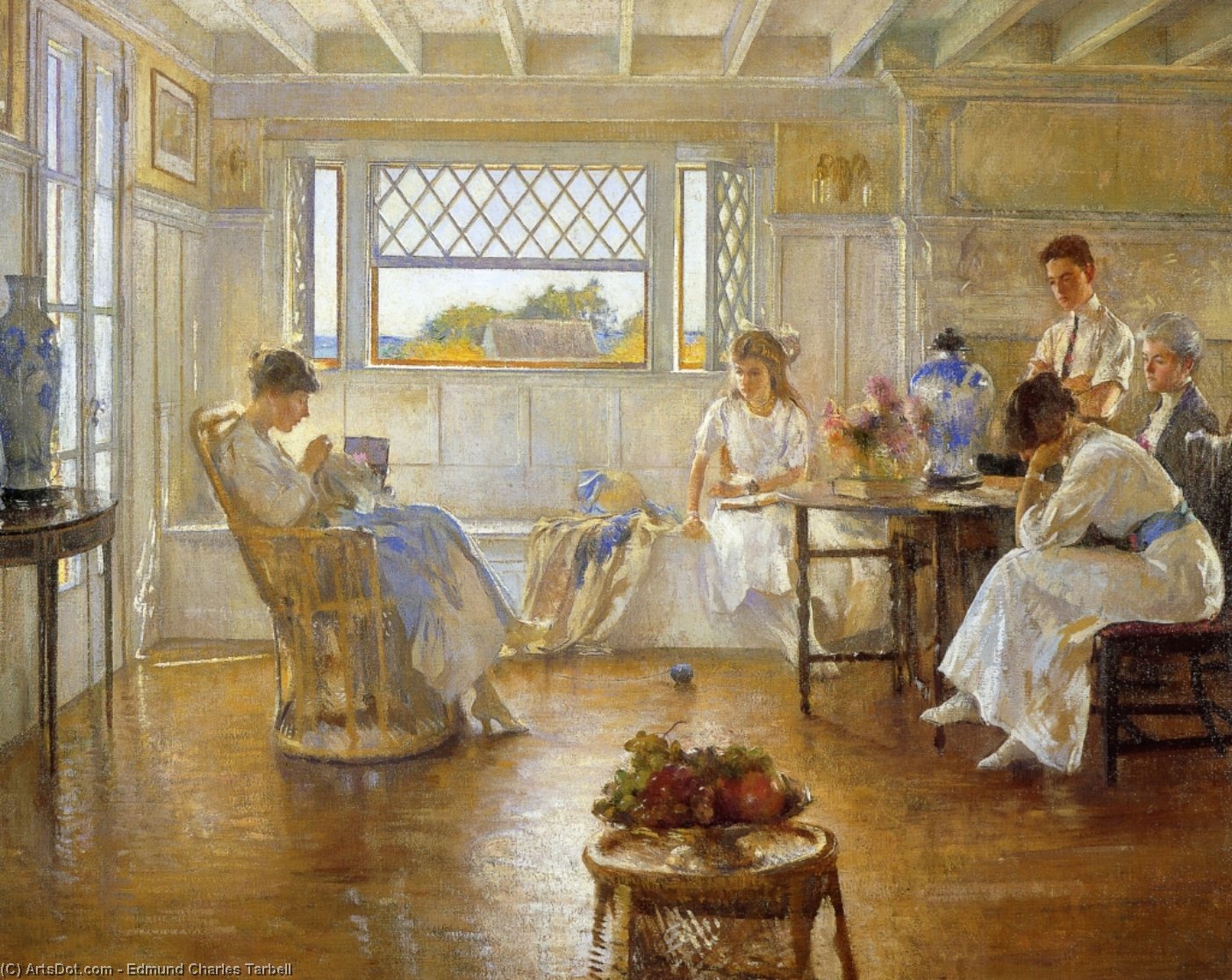 Wikioo.org - The Encyclopedia of Fine Arts - Painting, Artwork by Edmund Charles Tarbell - My Family